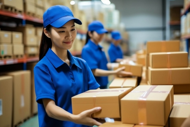 紙製品の入出荷作業